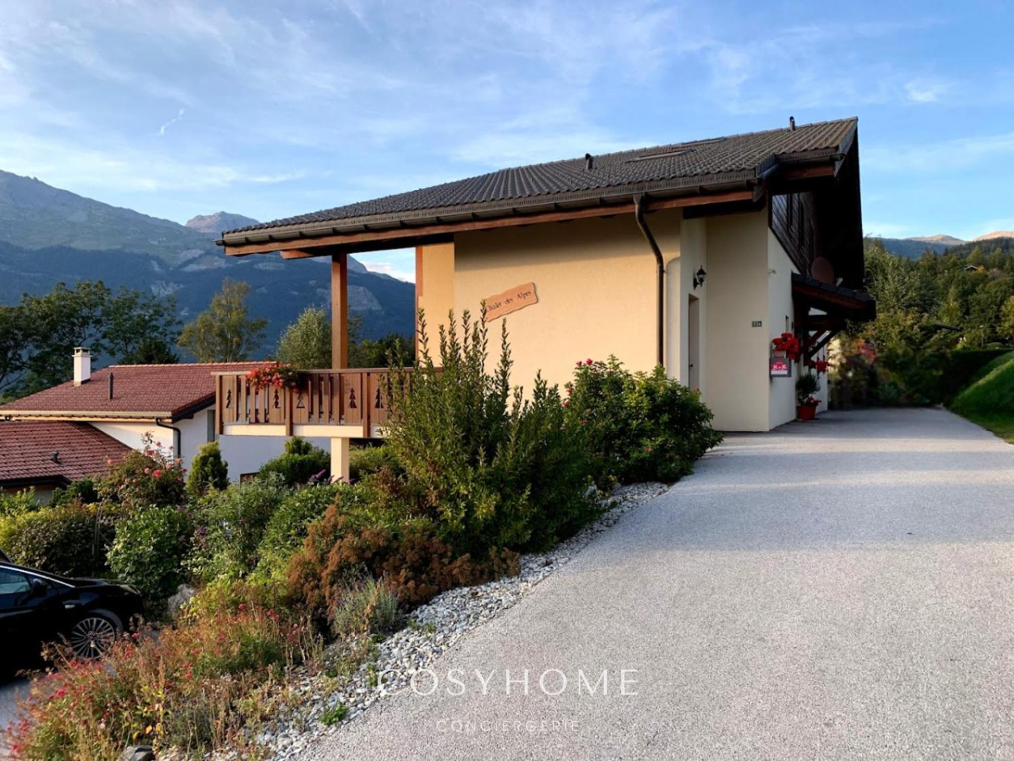 Chalet Des Alpes - Sunset View - Crans-Montana Exteriör bild
