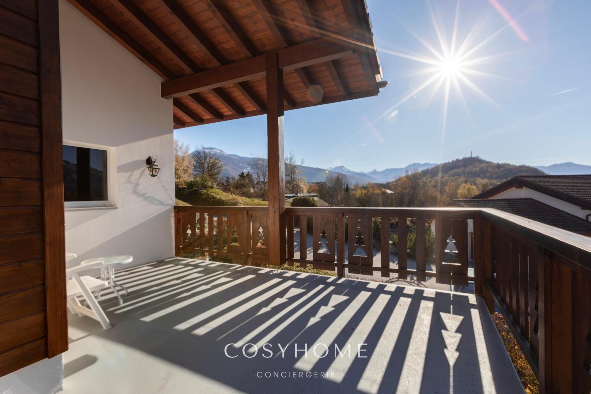 Chalet Des Alpes - Sunset View - Crans-Montana Exteriör bild
